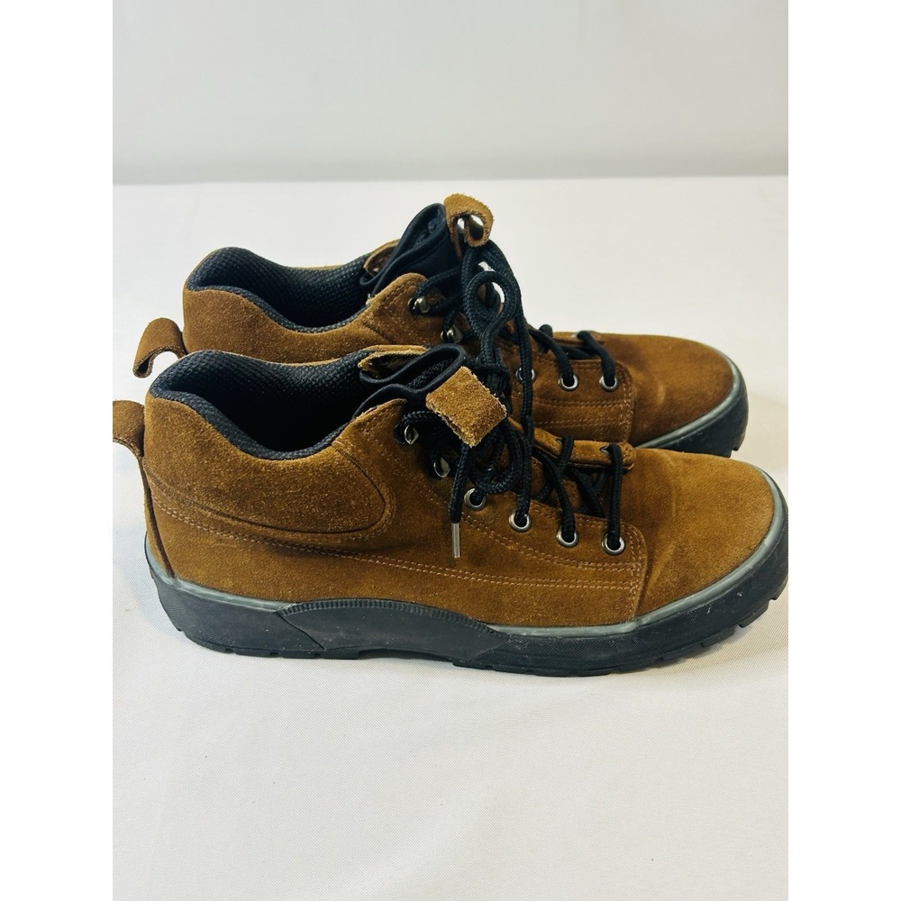 Cole Haan Resort Brown Suede Lace Up Hiking Ankle Boots Booties F9071 Womens 9B
